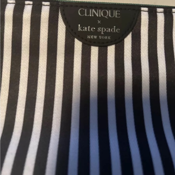 Kate Spade Clinique Cosmetics Makeup Bag- Stripes & Polka Dots Lot Of 3 - Picture 3 of 3
